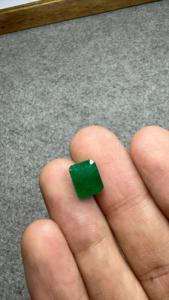 Émeraude naturelle de 3,11 carats, taille octogonale, pierre précieuse verte facettée pour bague, pendentif, collier, fournisseur de bijoux - Product Image 5