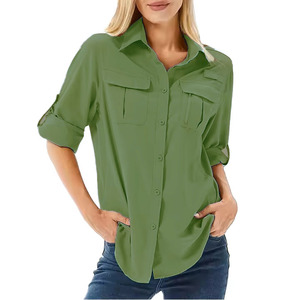 Chemises de pêche pour femmes en polyester et élasthanne doux, nouveau style, vêtements de sport et de tous les jours, haute qualité, dernier design. - Product Image 1