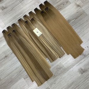 Vente chaude Haute Qualité Super Double Dessiné Cuticule Aligné Ombre Piano Surbrillance Trame Extensions de Cheveux Humains - Product Image 5