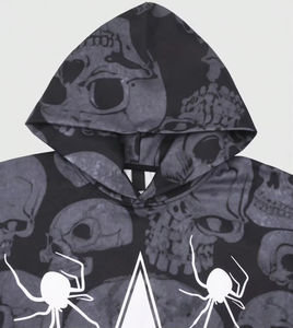 Sudadera con Capucha Oversize Personalizada Unisex al por Mayor, OEM ODM, con Estampado de Estrella de Cinco Puntas y Araña, Manga Regular, Hombro Caído, 100% Algodón - Product Image 3