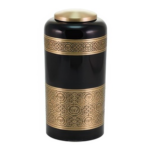 Urna de cremación única para adultos, para cenizas humanas, urna conmemorativa grande, elaborada con cuidado, cierre seguro, elegante pieza de homenaje. - Product Image 1