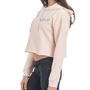 Sudaderas con logotipo personalizado, manga larga, estilo francés, oversize, tela francesa de alta calidad, sudaderas para mujer para la venta - Product Image 2