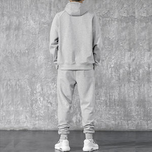 Ensemble 2 pièces personnalisé pas cher, 100% coton, décontracté, écologique et respirant, survêtement de sport pour hommes - Product Image 2