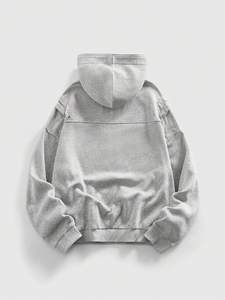 Sudaderas con Cremallera de Algodón Premium 100% Mezclado, Corte Oversize Holgado, Logotipo Minimalista Personalizado, Ropa Urbana, Proveedor de Moda - Product Image 4