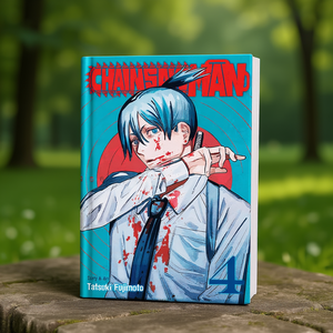 เชนซอว์แมน เล่ม 4 โดย ทาสึกิ ฟูจิโมโตะ หนังสือปกอ่อน พิมพ์แบบสั่งทำพิเศษ - Product Image 3
