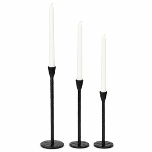 Handmade <b>Black</b> Iron Pillar Candle Holder | Modern Minimalist Hurricane <b>Candlestick</b> for Wedding Home Table Decor Gift Centerpiece - Product Image 3