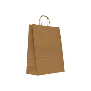 Bolsa de Papel Kraft de Alta Calidad con Asas Retorcidas, Color y Tamaño Personalizados, Papel Reciclable para Promoción Comercial - Product Image 4