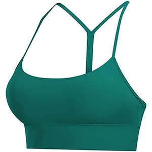 RIZNA ENTERPRISES Premium Women's Workout Yoga <b>Bra</b> Gym Blouse Breathable Plus Size High Support Spandex/Nylon Removable Padded - Product Image 3