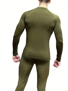 Top Trending <b>Men's</b> Base Layer Suit Set Breathable Compression Sportswear for Gym Training <b>Men's</b> Workout Set Compression Tops - Product Image 6