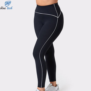 OEM Custom Women's High Rise Yoga <b>Leggings</b> Moisture Wicking Four Way Stretch Workout Athletic Wear Manufacturer - Product Image 6