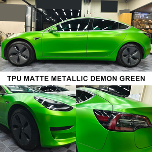<span class=keywords><strong>Film</strong></span> de protection de peinture TPU mat métallisé vert démon MOJIAXIN, rouleau auto-cicatrisant, protection UV, pour covering automobile - Product Image 3
