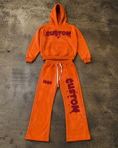 Custom Men's Eco-Friendly Quick Dry Breathable 100% Cotton <b>Lightweight</b> Vintage Acid Washed Streetwear Pullover <b>Hoodie</b> Sweatpants - Product Image 6