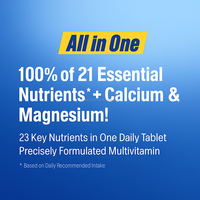 Comprimés multivitaminés et minéraux (calcium, magnésium, vitamine D, fer) – 60 unités – Complément quotidien unisexe pour adultes – OEM Corée – Immunité et Énergie