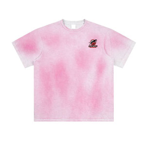 Camiseta con efecto descolorido por el sol de color personalizado, venta al por mayor, impresión de logotipo, camiseta con efecto descolorido por el sol de alta calidad - Product Image 1