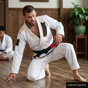 Kimono de Jiu-Jitsu Brésilien Personnalisé en Gros, Tissage Perlé, Léger, Uniforme de Compétition Homologué IBJJF - Product Image 4