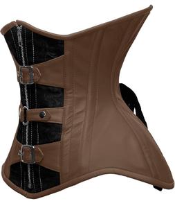 คอร์เซ็ตของผู้หญิงวินเทจชุดกระชับสัดส่วนเซ็กซี่แบบโอเวอร์บัสท์คอร์เซ็ทหนังระบายอากาศทันสมัยสำหรับขนาดใหญ่พิเศษ - Product Image 1