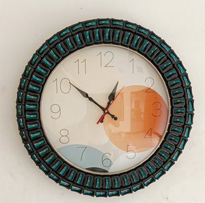 Creative Pencil Sharpener Mosaic Wall <b>Clock</b> Handmade Silent Hanging Quartz Needle Art Deco Decorative for Living Room Office - Product Image 4
