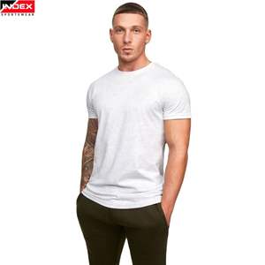 T-shirt de sport pour homme, logo personnalisé, vêtements de sport, coton doux, entraînement, gym, t-shirt OEM ODM, approvisionnement en gros - Product Image 1