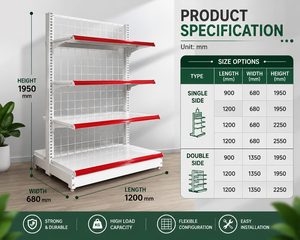 Estanterías de Góndola de Acero de Alta Calidad Disponibles para Exhibición en Tiendas de Conveniencia y Supermercados, Fabricadas en Vietnam - Product Image 5