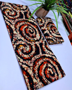 Tela de Sarga de Algodón Ankara con Estampado Africano de Cera de Mozambique Premium para Prendas de Moda Masculina - Product Image 6