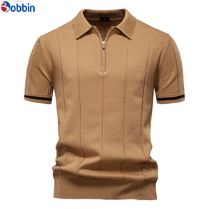 Nouvelle Collection Chemises Homme Col Rabattu Respirantes Unies Décontractées Design Professionnel Logo Personnalisé Prix Raisonnable Tricotées 100% Coton - Product Image 2