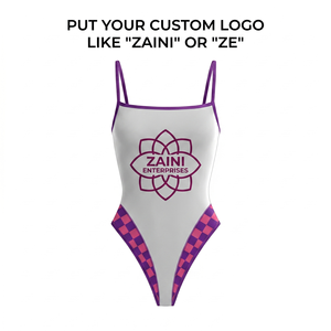 Nouveau bikini taille haute deux pièces avec boutons sur le devant, logo, style européen et américain, sexy, couleur unie, sans bretelles, 100% polyester - Product Image 1