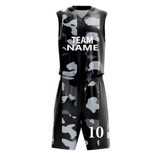 Ensemble d'uniformes de basketball personnalisés pour femmes et hommes, vêtements de sport de basketball vierges, maillot de basketball réversible par sublimation - Product Image 3
