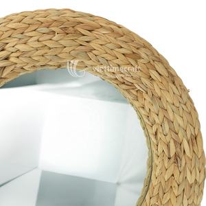 Espejo de Jacinto de Agua Más Vendido, Decoración de Pared Natural Hecha a Mano, Espejo Decorativo de Pared para Decoración del Hogar Estilo Boho, Viettimecraft - Product Image 4