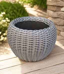 Multicolor Rattan Planter Perfect For Indoor Outdoor Plants Boho Home Decor Woven And Decorative <b>Pot</b> <b>Holder</b> From india - Product Image 4