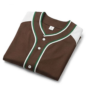 Maillot de baseball professionnel marron et blanc pour homme, entièrement boutonné, respirant, léger, uniforme sportif de qualité supérieure pour les jeunes - Product Image 6
