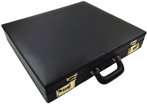 กระเป๋าเอกสารแข็งสำหรับผ้ากันเปื้อนเมสัน MM/WM พร้อมสัญลักษณ์ G รูปวงเวียนสี่เหลี่ยม – กระเป๋าและกล่องฟรีเมสัน ขนาด 17.5 นิ้ว 15.5 นิ้ว 3 นิ้ว (นิ้ว) - Product Image 4