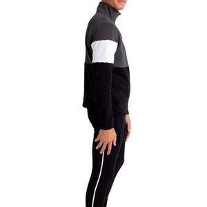 Sweat-shirts pour hommes en tissu polyester-coton de haute qualité, manches longues, col montant, demi-zip, coupe classique, unisexe. - Product Image 3