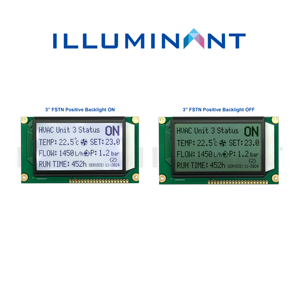 Module d'affichage graphique LCD monochrome bleu-gris personnalisé STN FSTN DFSTN positif/négatif 1,69'' 2,48'' 2,93'' 2,98'' 3'' avec rétroéclairage LED - Product Image 3