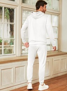 Sweat-shirt à capuche pour homme, ensemble de jogging pour la gym, l'entraînement, le jogging, les séances de sport et le quotidien, tissu doux, style athlétique pour homme - Product Image 5