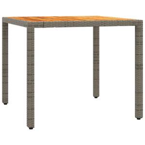 Conjunto de Comedor de Jardín de Ratán PE Gris de 4 Plazas con Fundas Extraíbles - Product Image 4