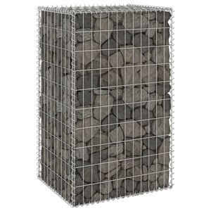 Muro de Gaviones de Acero Galvanizado con Cubiertas de 23.6''x19.7''x39.4'', Cercas, Enrejados y Puertas - Product Image 1