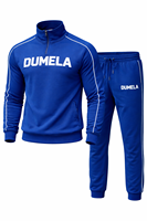 Nouvelle conception, survêtement unisexe personnalisé, coupe ajustée, imprimé uni, style streetwear, avec pantalon de jogging mi-zippé, respirant, séchage rapide, haute performance