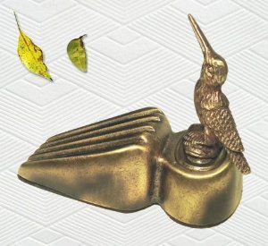 Tope de puerta de latón sólido y pesado, resistente al óxido y a la corrosión, evita daños en la puerta y impactos en la pared, tope con bordes lisos - Product Image 3