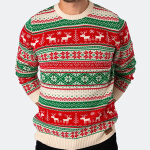 Pull de Noël et sweat-shirt personnalisés avec logo OEM & ODM, tricot à manches longues, pull de Noël moche en tricot pour homme - Product Image 4