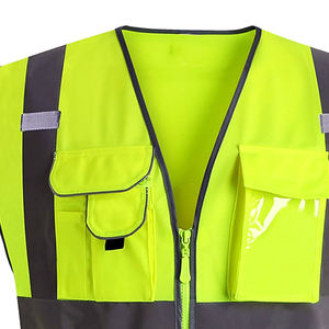 Chaleco de Seguridad Personalizado de Alta Calidad con Logotipo Personalizado y Bolsillos para Hombre - Product Image 4