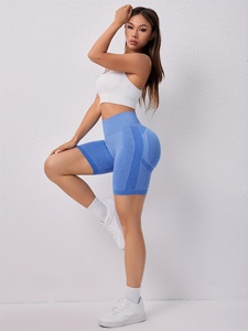 Shorts de yoga pour femmes, extensibles dans quatre directions, taille haute, sans coutures, pour l'entraînement, la remise en forme et la salle de sport - Product Image 3