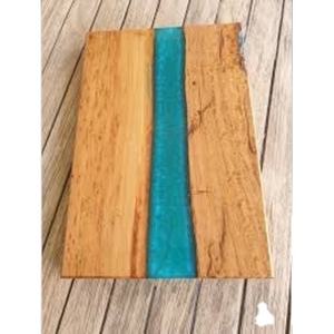 Top vente grand boucher rectangulaire fait à la main bois bloc à découper résine nautique Charcuterie décoration de la maison cadeaux de nouvel an - Product Image 1