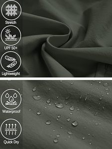 Pantalon cargo convertible pour homme OEM, pantalon tactique de randonnée à fermeture éclair, séchage rapide, léger, fabricant en gros, marque privée - Product Image 6