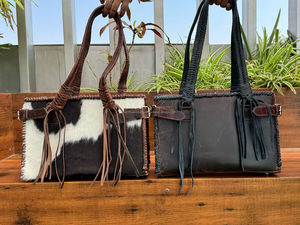 Nuevo bolso de mano con flecos de cuero de grano completo de lujo de diseñador de moda de alta calidad personalizado al por mayor bolso de cuero genuino para mujer - Product Image 4