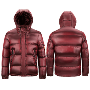 Men's Green Hooded Puffer Jacket Windproof Zipper Closure Casual <b>Winter</b> <b>Coat</b> Regular Length <b>Thick</b> Down Filled Polyester Shell - Product Image 6