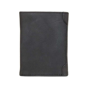 Cartera Plegable de Cuero Genuino Personalizada para Hombre, con Bloqueo RFID, Minimalista, Corta, para Uso Diario, Negra, Estilo Minimalista - Product Image 2