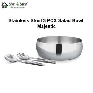 Ensemble de 3 bols à salade en acier inoxydable Majestic - Product Image 5