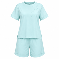 T-shirt élégant pour femme en cachemire écologique 100 % polyester élasthanne respirant léger à manches courtes imprimé décontracté