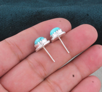 Boucles d'oreilles pendantes en argent sterling 925 avec turquoise et lavande naturelle, sertissage clos, qualité AAA, pierres précieuses certifiées de luxe pour femme, mariage