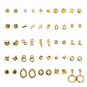 Lot de 25 paires de boucles d'oreilles clous papillon anti-ternissement, tendance, pour femmes et filles - Product Image 1